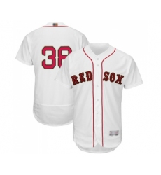 Men's Boston Red Sox #38 Rusney Castillo White 2019 Gold Program Flex Base Authentic Collection Baseball Jersey