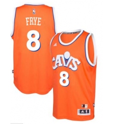 adidas Cleveland Cavaliers #8 Channing Frye Orange Hardwood Classics Swingman Jersey