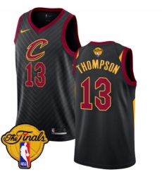 Youth Nike Cleveland Cavaliers #13 Tristan Thompson Swingman Black 2018 NBA Finals Bound NBA Jersey Statement Edition