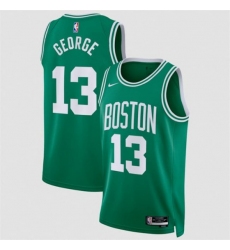 Men's Boston Celtics #13 Paul George Kelly Green 2026 Icon Edition Stitched Basketball Jersey