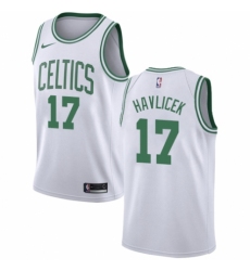 Women's Nike Boston Celtics #17 John Havlicek Swingman White NBA Jersey - Association Edition