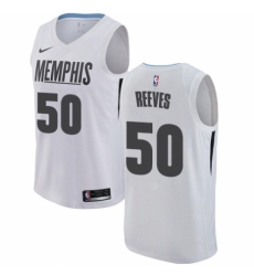 Men's Nike Memphis Grizzlies #50 Bryant Reeves Swingman White NBA Jersey - City Edition