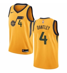 Youth Nike Utah Jazz #4 Adrian Dantley Authentic Gold NBA Jersey Statement Edition