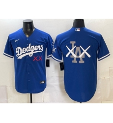 Men's Los Angeles Dodgers Blue Vapor Premier Limited Stitched Baseball Jersey