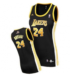 Women's Adidas Los Angeles Lakers #24 Kobe Bryant Swingman Black/Gold No. NBA Jersey