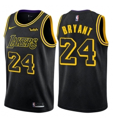 Youth Nike Los Angeles Lakers #24 Kobe Bryant Swingman Black NBA Jersey - City Edition
