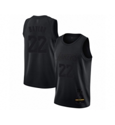 Men's Los Angeles Lakers #22 Elgin Baylor Swingman Black MVP Basketball Jersey