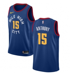 Youth Nike Denver Nuggets #15 Carmelo Anthony Swingman Light Blue Alternate NBA Jersey Statement Edition