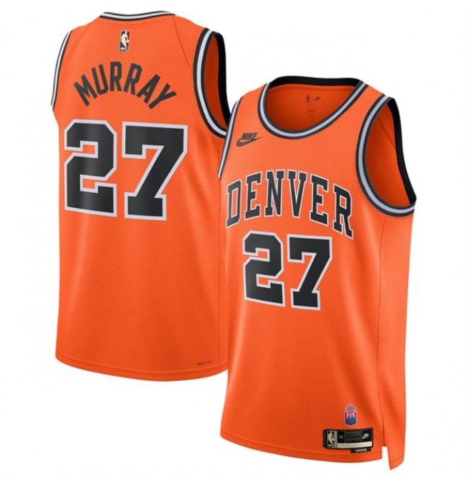 Men's Denver Nuggets #27 Jamal Murray Orange 2026-27Classic Edition Stitched Basketball Jersey