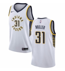 Women's Nike Indiana Pacers #31 Reggie Miller Authentic White NBA Jersey - Association Edition