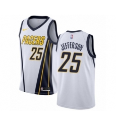 Women's Nike Indiana Pacers #25 Al Jefferson White Swingman Jersey - Earned Edition