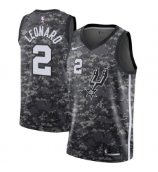 Women's Nike San Antonio Spurs #2 Kawhi Leonard Swingman Camo NBA Jersey - City Edition