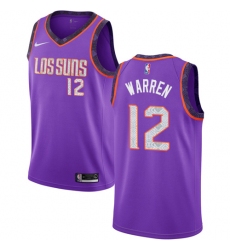 Men's Nike Phoenix Suns #12 T.J. Warren Swingman Purple NBA Jersey - 2018 19 City Edition