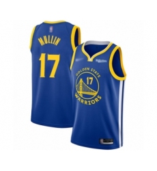 Men's Golden State Warriors #17 Chris Mullin Authentic Royal Finished Basketball Jersey - Icon Edition