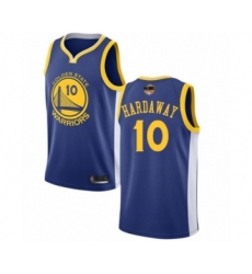 Men's Golden State Warriors #10 Tim Hardaway Swingman Royal Blue 2019 Basketball Finals Bound Basketball Jersey - Icon Edition