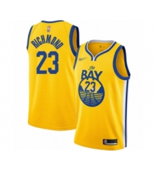 Youth Golden State Warriors #23 Mitch Richmond Swingman Gold Finished Basketball Jersey - Statement Edition