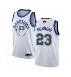Youth Golden State Warriors #23 Mitch Richmond Swingman White Hardwood Classics 2019 Basketball Finals Bound Basketball Jersey