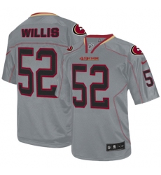 Youth Nike San Francisco 49ers #52 Patrick Willis Elite Lights Out Grey NFL Jersey