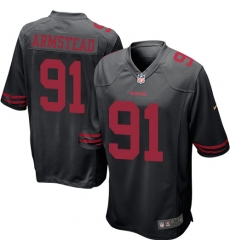 Men's Nike San Francisco 49ers #91 Arik Armstead Game Black NFL Jersey