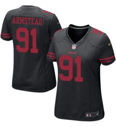 Women's Nike San Francisco 49ers #91 Arik Armstead Game Black NFL Jersey