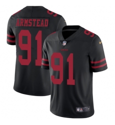 Youth Nike San Francisco 49ers #91 Arik Armstead Elite Black NFL Jersey