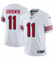 Men's Nike San Francisco 49ers #11 Marquise Goodwin Elite White Rush Vapor Untouchable NFL Jersey