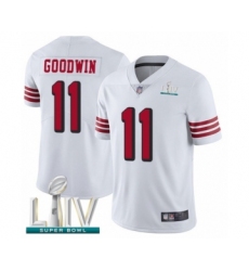 Men's San Francisco 49ers #11 Marquise Goodwin Limited White Rush Vapor Untouchable Super Bowl LIV Bound Football Jersey