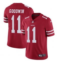 Youth Nike San Francisco 49ers #11 Marquise Goodwin Elite Red Team Color NFL Jersey