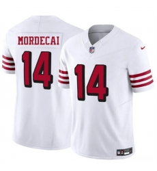 Men's San Francisco 49ers #14 Tanner Mordecai New White 2025 F.U.S.E. Vapor Untouchable Limited Football Stitched Jersey