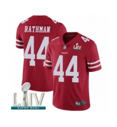 Youth San Francisco 49ers #44 Tom Rathman Red Team Color Vapor Untouchable Limited Player Super Bowl LIV Bound Football Jersey