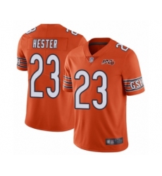 Men's Chicago Bears #23 Devin Hester Orange Alternate 100th Season Limited Football Jersey