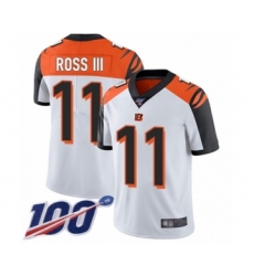 Youth Cincinnati Bengals #11 John Ross White Vapor Untouchable Limited Player 100th Season Football Jersey