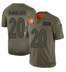 Youth Denver Broncos #20 Brian Dawkins Limited Camo 2019 Salute to Service Football Jersey