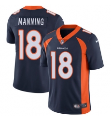 Youth Nike Denver Broncos #18 Peyton Manning Elite Navy Blue Alternate NFL Jersey