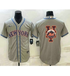 Men's New York Mets Big Logo Navy Blue Cool Base Stitched Baseball Jerseys