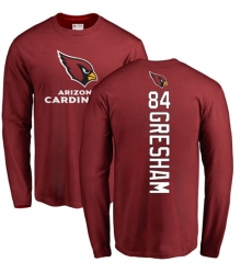 NFL Nike Arizona Cardinals #84 Jermaine Gresham Maroon Backer Long Sleeve T-Shirt