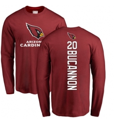 NFL Nike Arizona Cardinals #20 Deone Bucannon Maroon Backer Long Sleeve T-Shirt