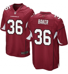 Men's Nike Arizona Cardinals #36 Budda Baker Game Red Team Color NFL Jersey
