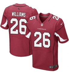 Men's Nike Arizona Cardinals #26 Brandon Williams Elite Red Team Color NFL Jersey