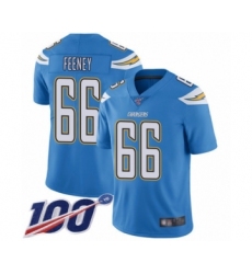 Men's Los Angeles Chargers #66 Dan Feeney Limited Gold Inverted Legend 100th Season Football Jersey