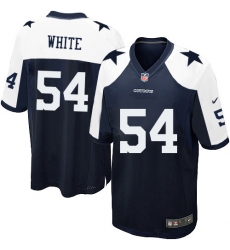 Men's Nike Dallas Cowboys #54 Randy White Game Navy Blue Throwback Alternate NFL Jersey