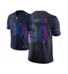 Women's Dallas Cowboys #90 DeMarcus Lawrence Limited Navy Blue City Edition Football Jersey