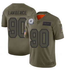Youth Dallas Cowboys #90 DeMarcus Lawrence Limited Camo 2019 Salute to Service Football Jersey