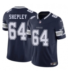 Men's Dallas Cowboys #64 Dakoda Shepleys Navy 2025 F.U.S.E. Vapor Untouchable Limited Football Stitched Jersey