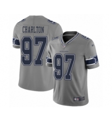 Women's Dallas Cowboys #97 Taco Charlton Limited Gray Inverted Legend Football Jersey