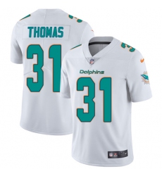 Men's Nike Miami Dolphins #31 Michael Thomas White Vapor Untouchable Limited Player NFL Jersey