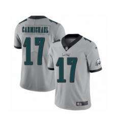 Men's Philadelphia Eagles #17 Harold Carmichael Limited Silver Inverted Legend Football Jersey