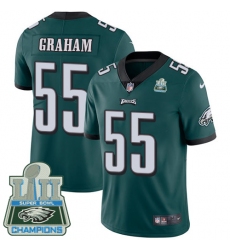 Men's Nike Philadelphia Eagles #55 Brandon Graham Midnight Green Team Color Vapor Untouchable Limited Player Super Bowl LII Champions NFL Jersey