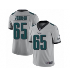 Youth Philadelphia Eagles #65 Lane Johnson Limited Silver Inverted Legend Football Jersey