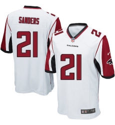 Men's Nike Atlanta Falcons #21 Deion Sanders Game White NFL Jersey